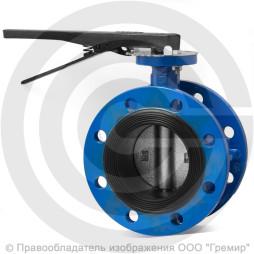 Затвор чугунный поворотный фланцевый Ду-200 Ру-10 из чугуна EPDM с чугунным диском ABRA BUV-FL226