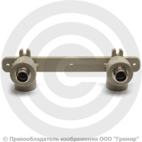 Планка PP-R монтажная серая НР (НАР) Дн 25-1/2" VALFEX