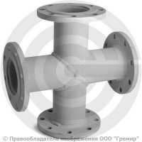 Крест фланцевый КФ стальной Ду 100-100