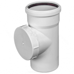 Ревизия PP-M с крышкой бесшумная белая Дн 110 б/нап в/к RTP (РосТурПласт)