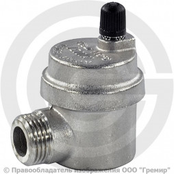 Воздухоотводчик автоматический латунный Ду-20 (3/4") Ру-10 НР (НАР) угловой Icma 715