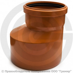 Переход НПВХ (ПВХ) коричневый Дн 400-315 б/нап в/к Ostendorf KGR