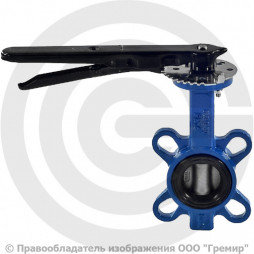 Затвор дисковый поворотный межфланцевый Ду-65 Ру-16 EPDM с нержавеющим диском Benarmo EURO