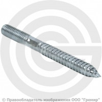 Шпилька-шуруп стальная М8х80 сантехническая