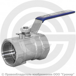 Кран нержавеющий AISI 304 (CF8) Ду-20 (3/4") Ру-64 ВР (ВН) муфтовый NK-BMG20/4