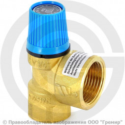 Клапан предохранительный пружинный латунный Ду 25-32 (G1"-G1 1/4") ВР (ВН) Рср=10бар (Т<110°С) SVW10 Watts