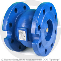 Клапан обратный осевой чугунный фланцевый Ду-65 Ру-16 (Т<100°С) диск чугун NVD 402R Ридан