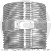 Ниппель нержавеющий AISI 304 переходной Ду 25-20 (1"-3/4")