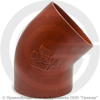 Отвод чугунный безраструбный SML Ду 100 45гр Китай